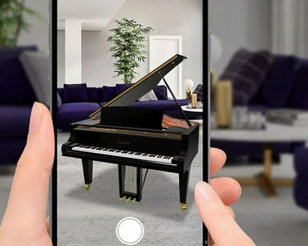 Smartphone mit virtuellem Flügel