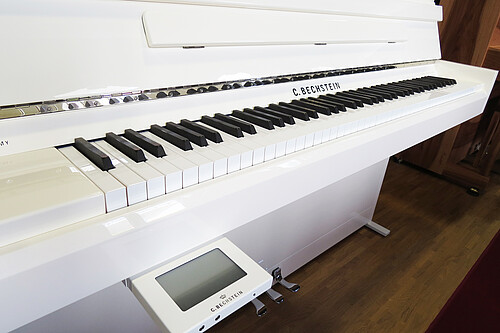 C. Bechstein A 112 weiß, chrom, Variosystem Klavier - Bild 2