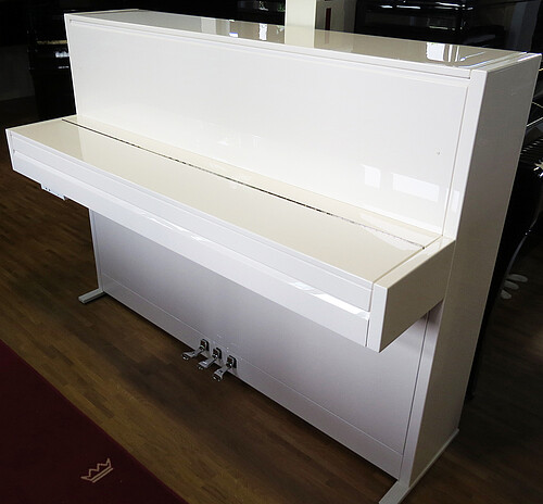 C. Bechstein A 112 weiß, chrom, Variosystem Klavier - Bild 3